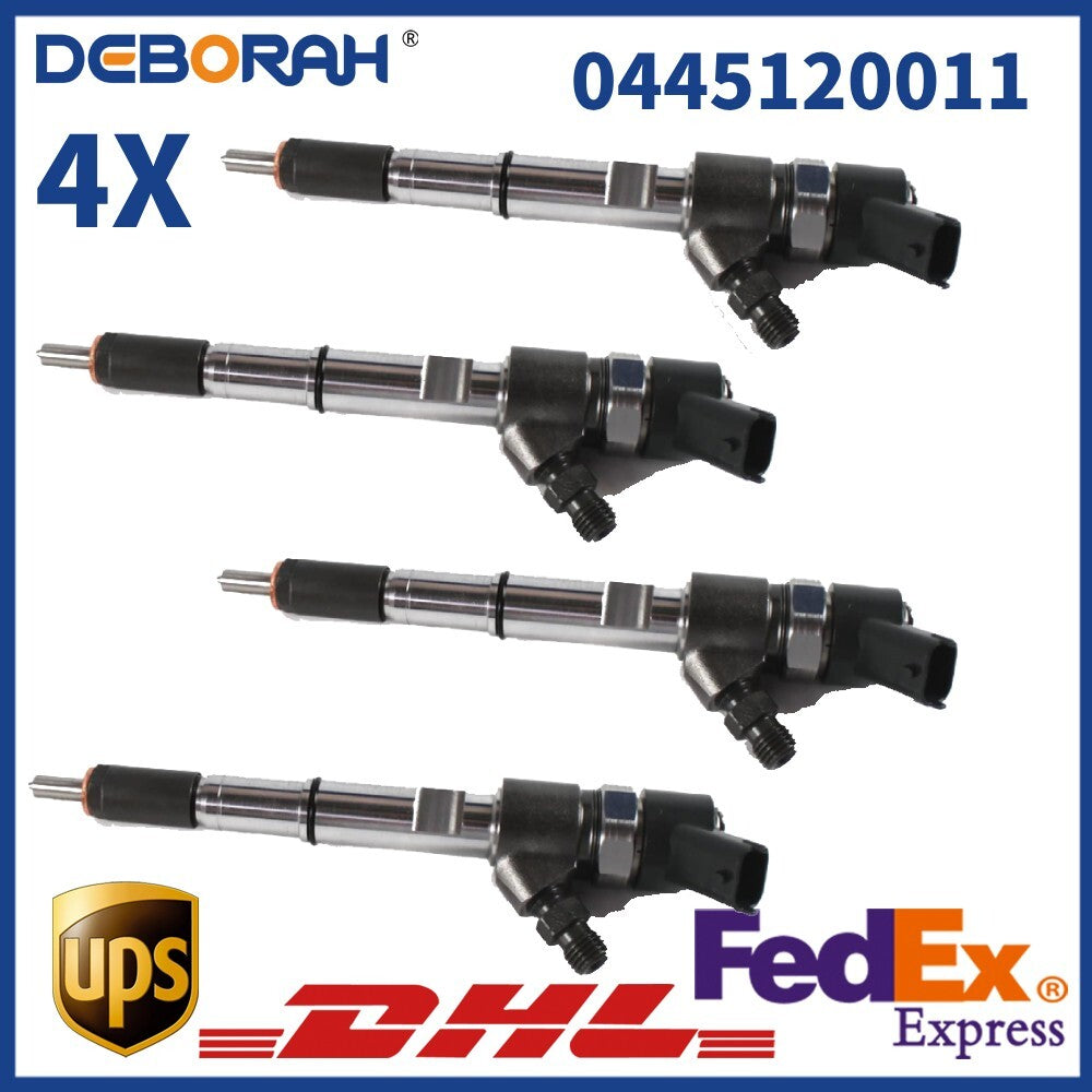4X 0445120011 Replacement Injector Nozzle 504066141 for Fiat for Iveco 2.3 JTD