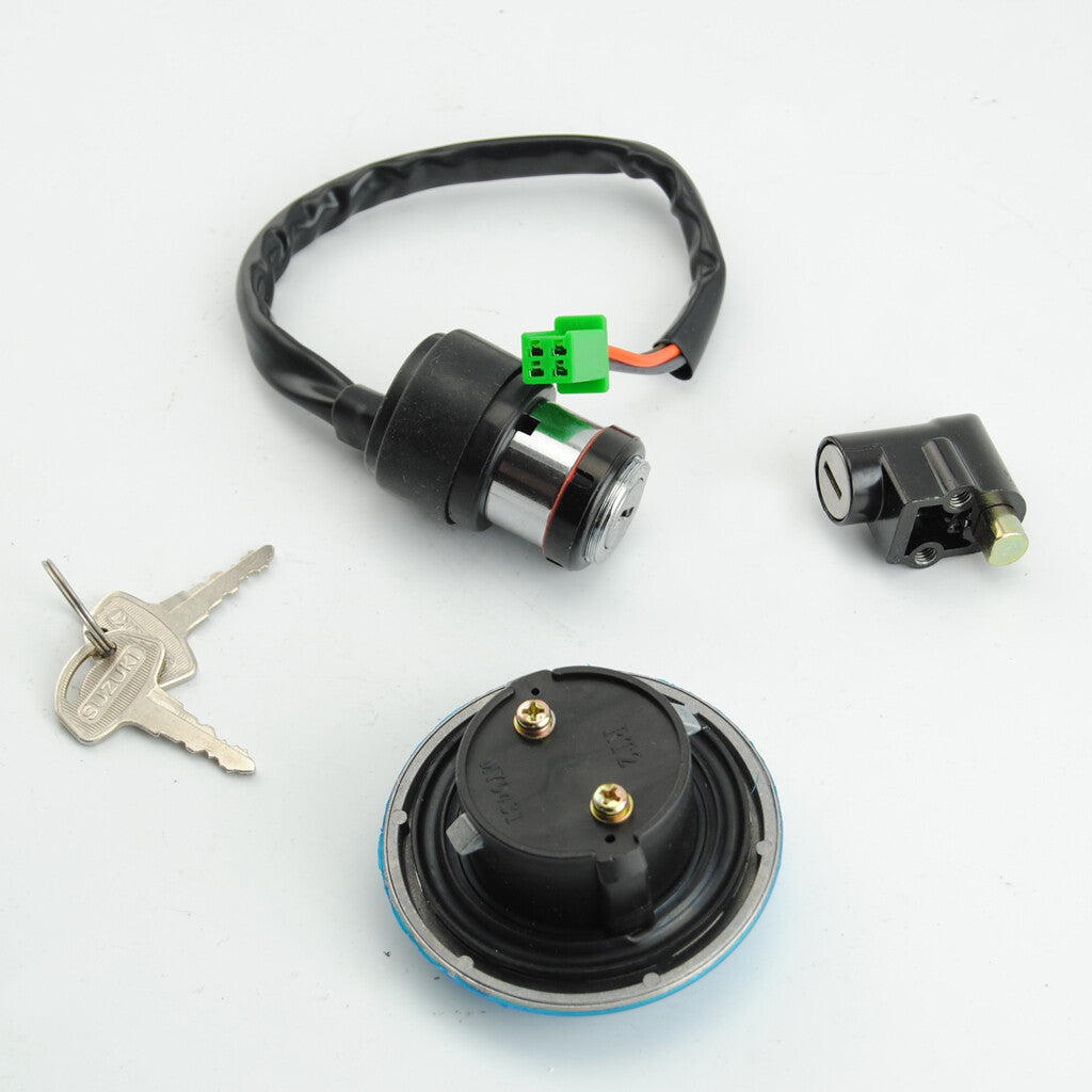 4 Wire Ignition Switch Lock  Gas Fuel Petrol Tank Cap For Suzui GN125 GN125F