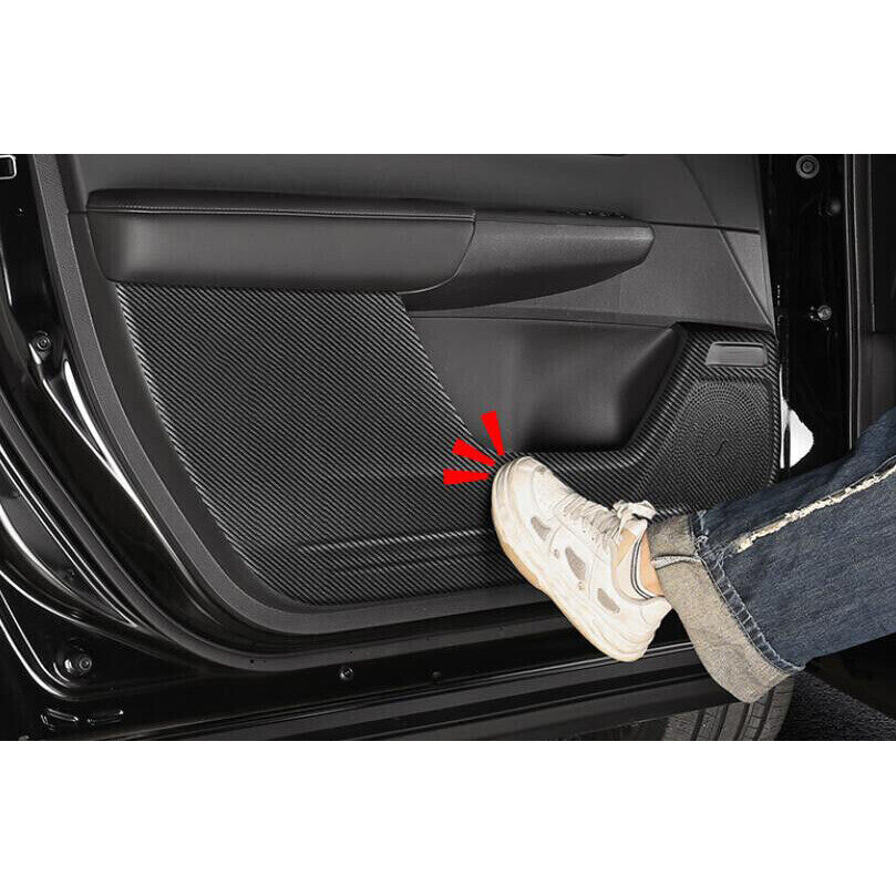for Honda CR-V 2023-2024 Carbon fiber PU Door Anti-Kick Panel Guard cover trim