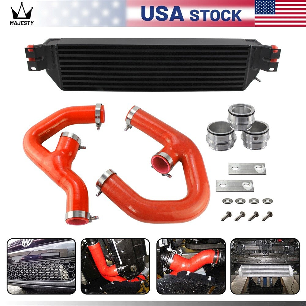 Turbo Intercooler w/ Pipe Kit for VW for Jetta Gti for Golf A3 Mk5 2.0T 2006-2010 Red