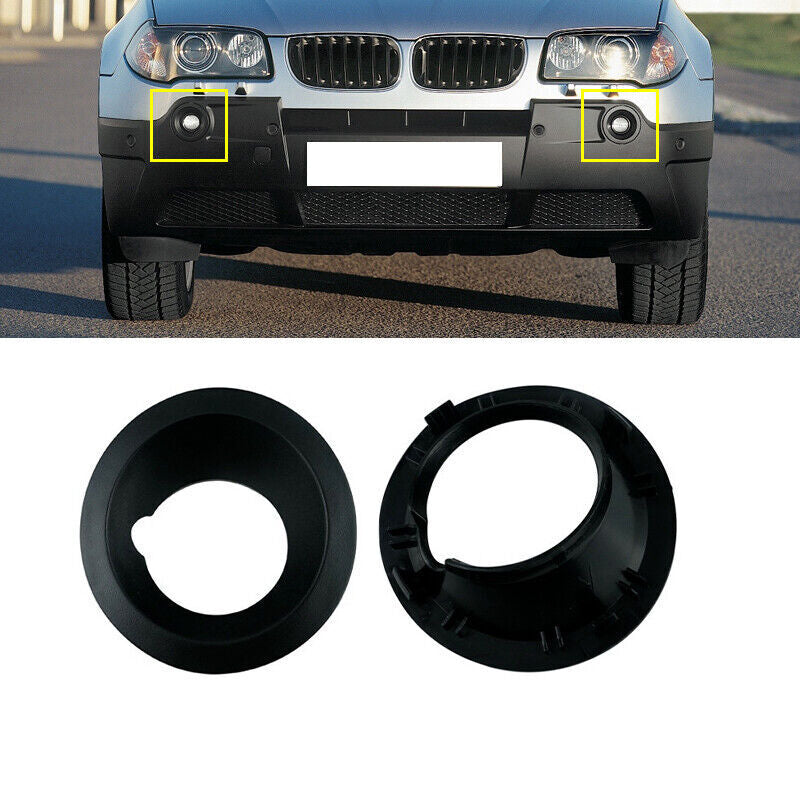 for BMW X3 E83 2004-2006 1 Pair Front Bumper Fog Light Cover