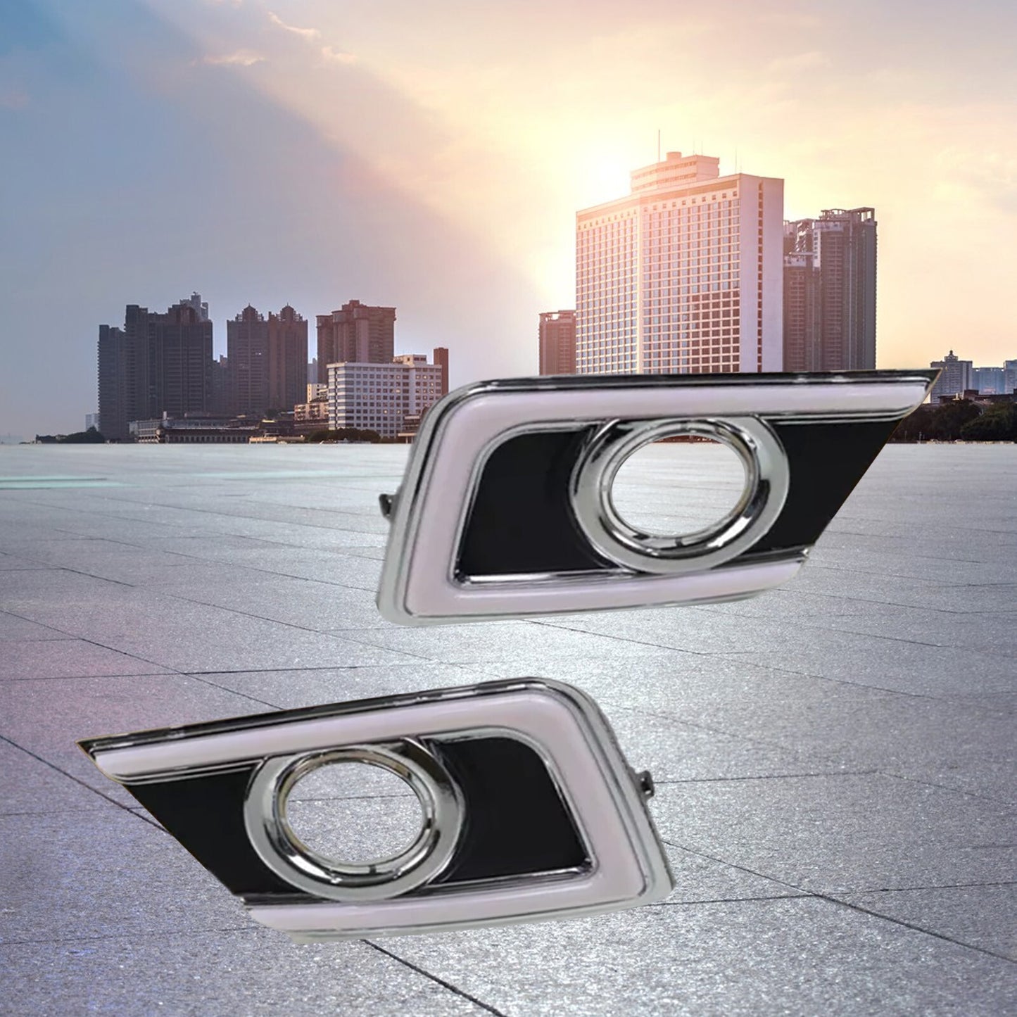 1 Pair DRL LED Daytime Running Light With Turn for Nissan Sentra 2016-2019Sf