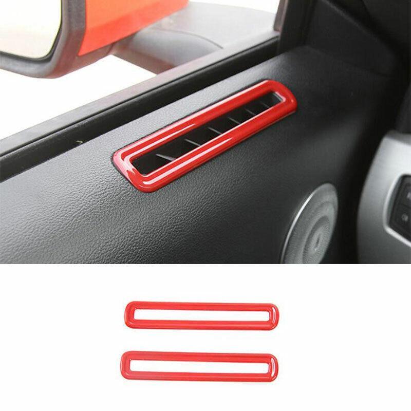for Ford for Mustang 2015-2022 Paint Red Left And Right Air Outlet Vent Trim 2PCS