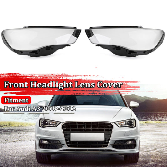 Transparent replacement lens cover for Audi A3 2013 - 16 dual headlights